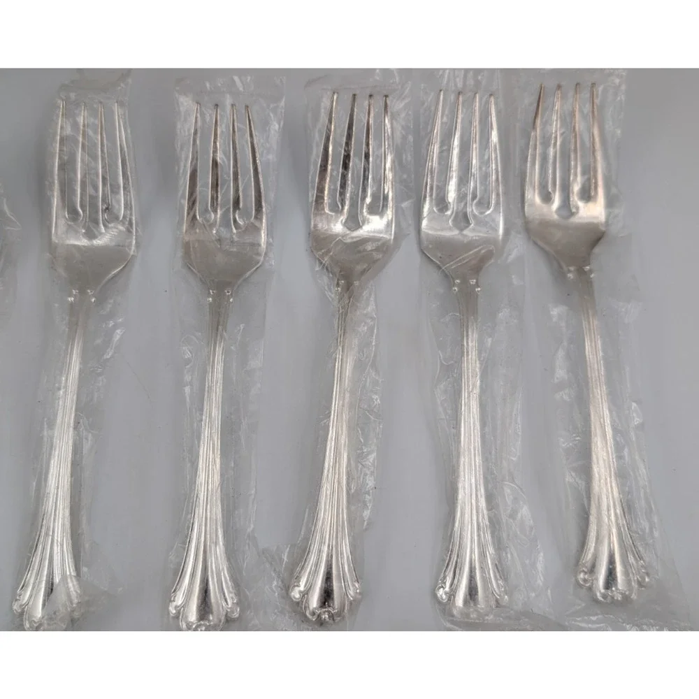 FB Rogers Silverplate Flatware 26 pc American Chippendale fork spoon knife NOS